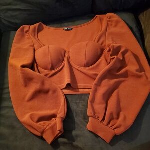Rust Orange Women's Crop Top